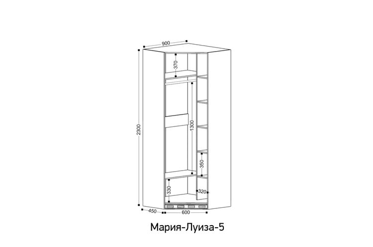 Шкаф угловой Мария-Луиза
