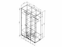 Шкаф для одежды ДЕЛЬТА 3.03